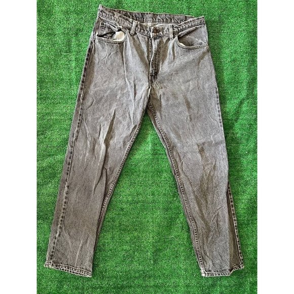 Vintage 501 Levis Charcoal Faded Black Jeans Size 32x30 - Picture 1 of 10